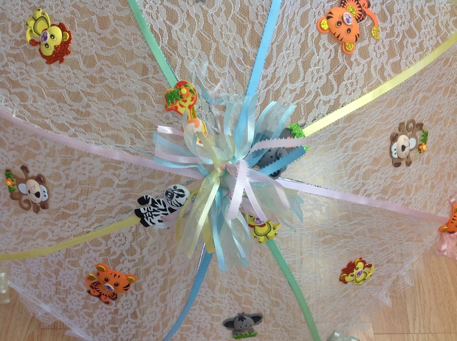Party Favors Plus White Lace Umbrella Parasol 36 Inches