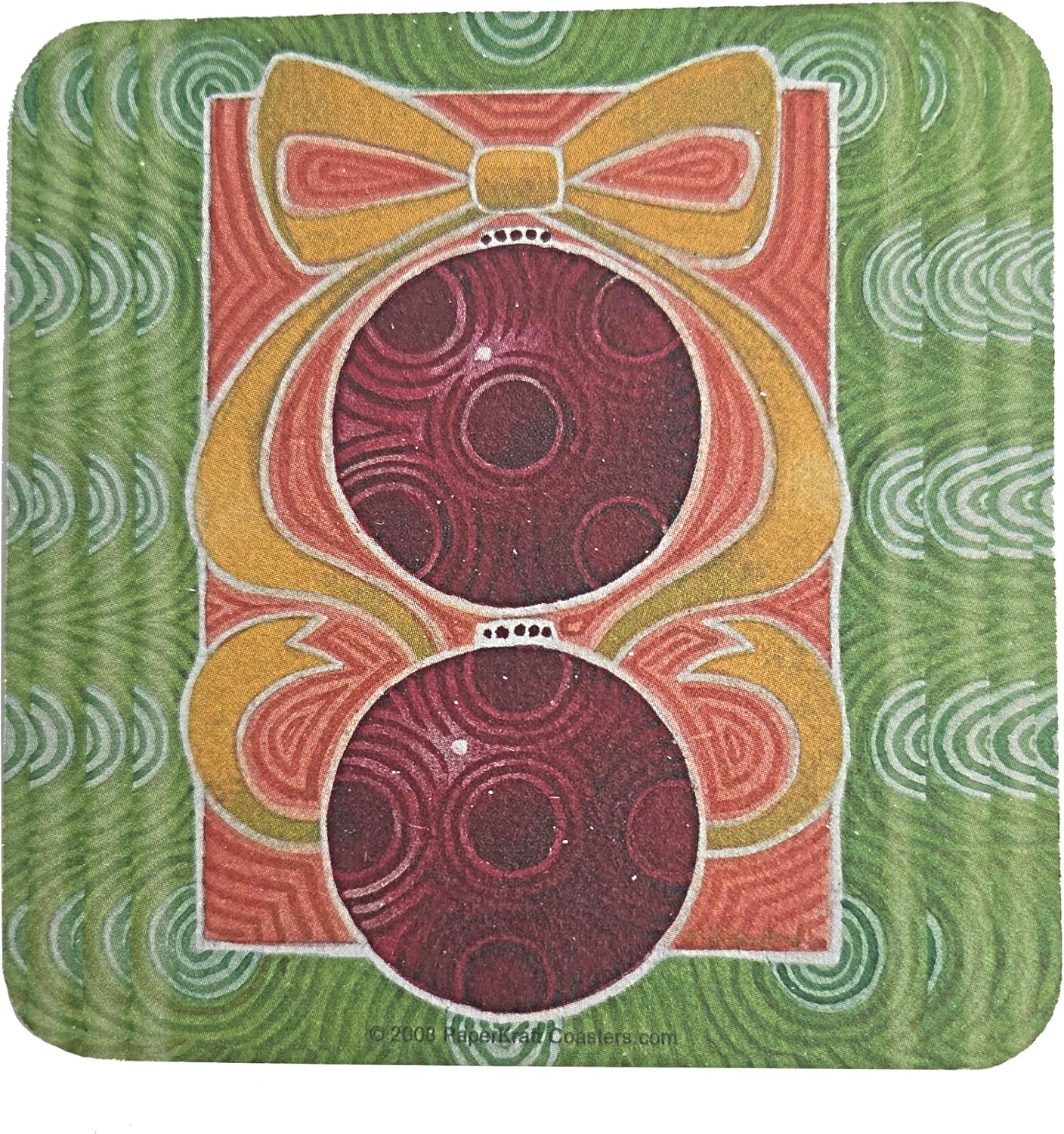 Party Favors Plus Multicolor Paper Coasters Christmas Spirit Designs 8 Count