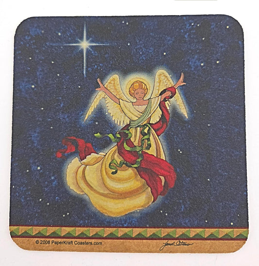 Party Favors Plus Absorbent Drink Coasters Christmas Spirit Designs Multicolor 8 Count