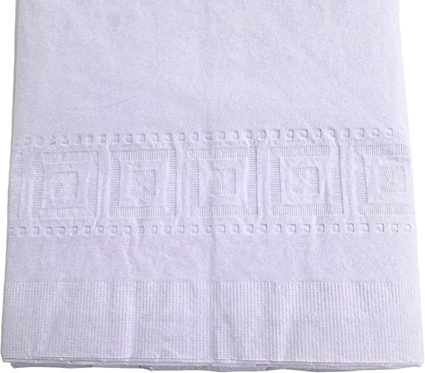 Party Favors Plus Disposable Tablecloth Lavender 54x108 Inch 2-Ply Tissue Plastic Lining Rectangular Pack of 2