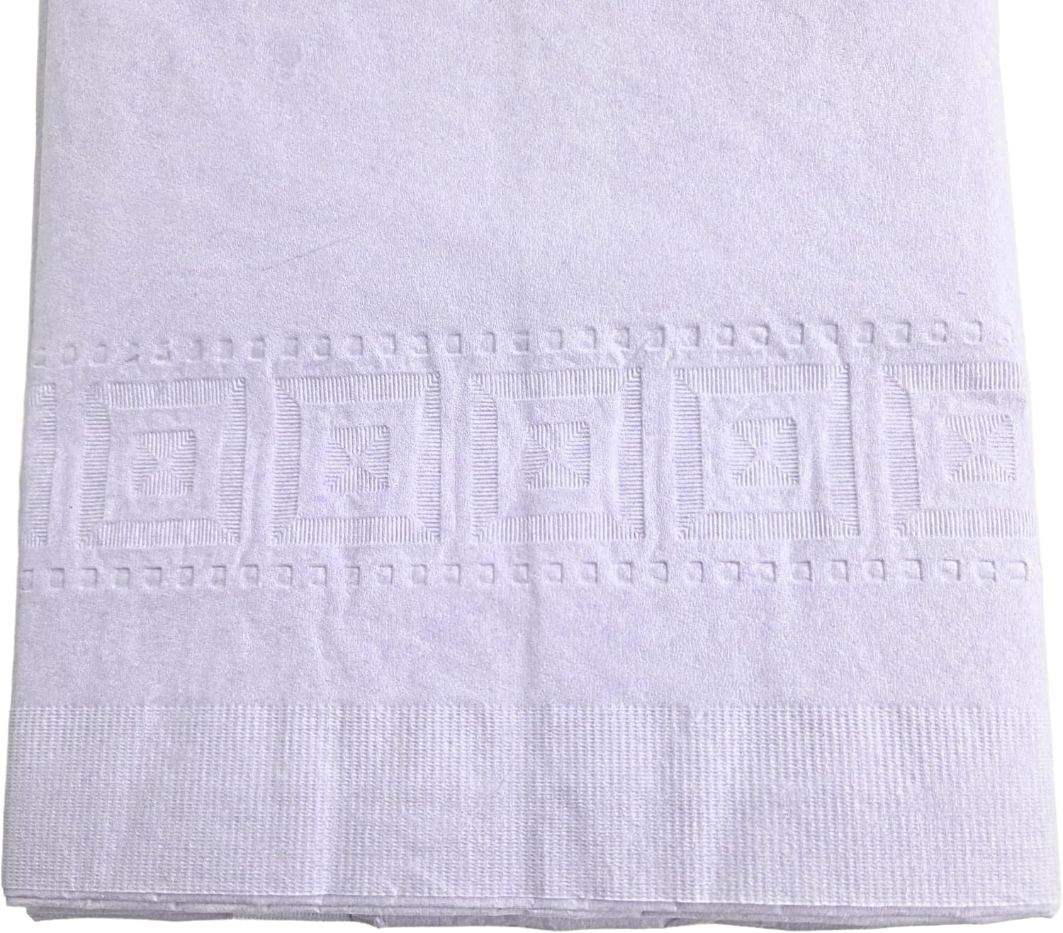 Party Favors Plus Disposable Tablecloth Lavender 54x108 Inch 2-Ply Tissue Plastic Lining Rectangular Pack of 2