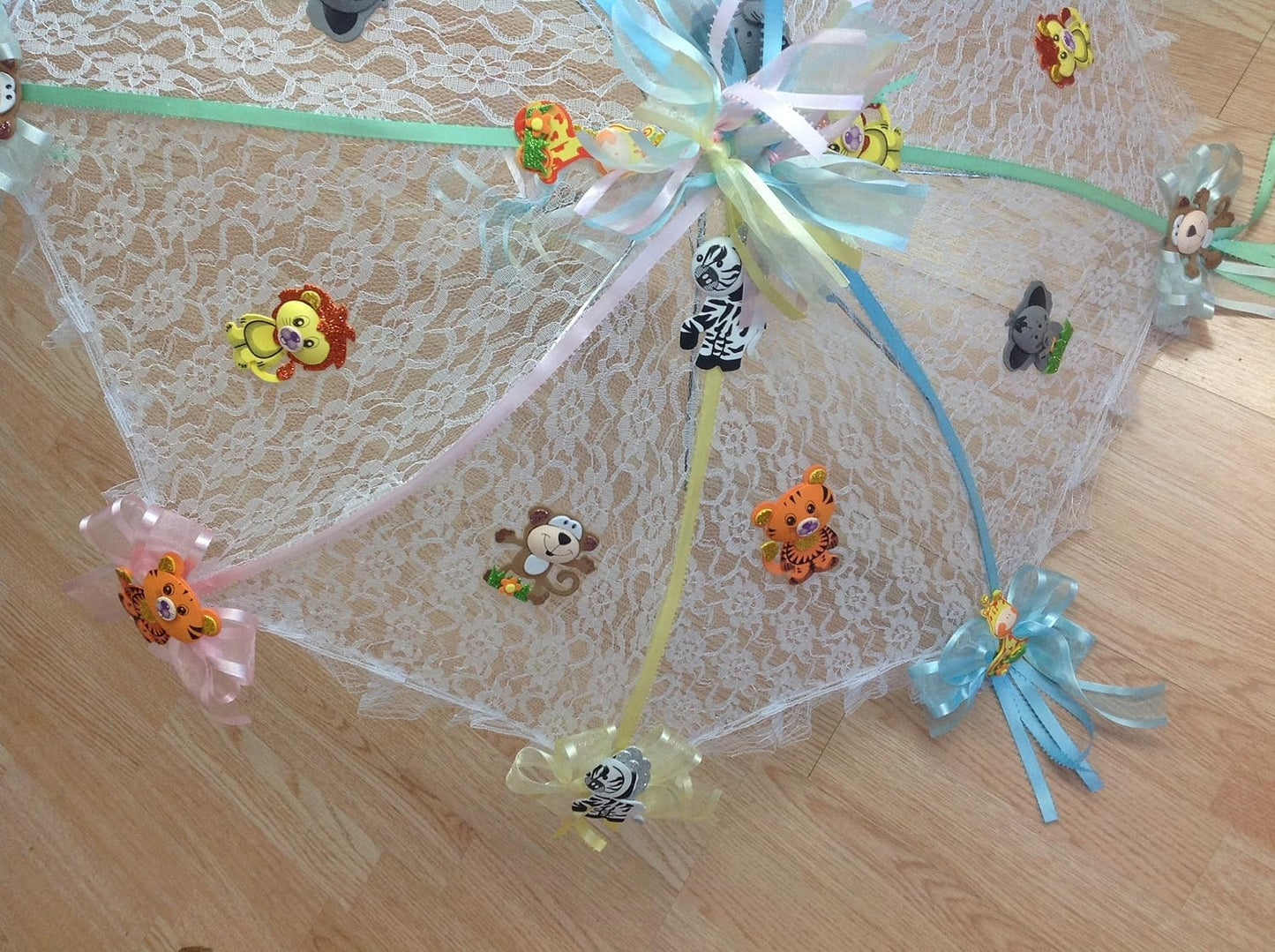 Party Favors Plus White Lace Umbrella Parasol 36 Inches