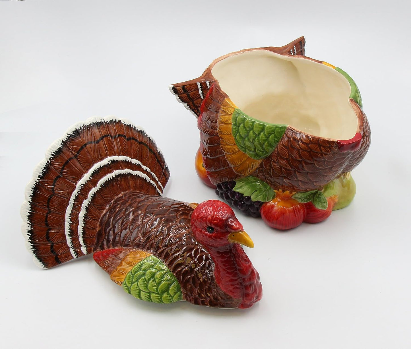 Cosmos Gifts Turkey Design Ceramic Cookie Jar 10-3/8" H