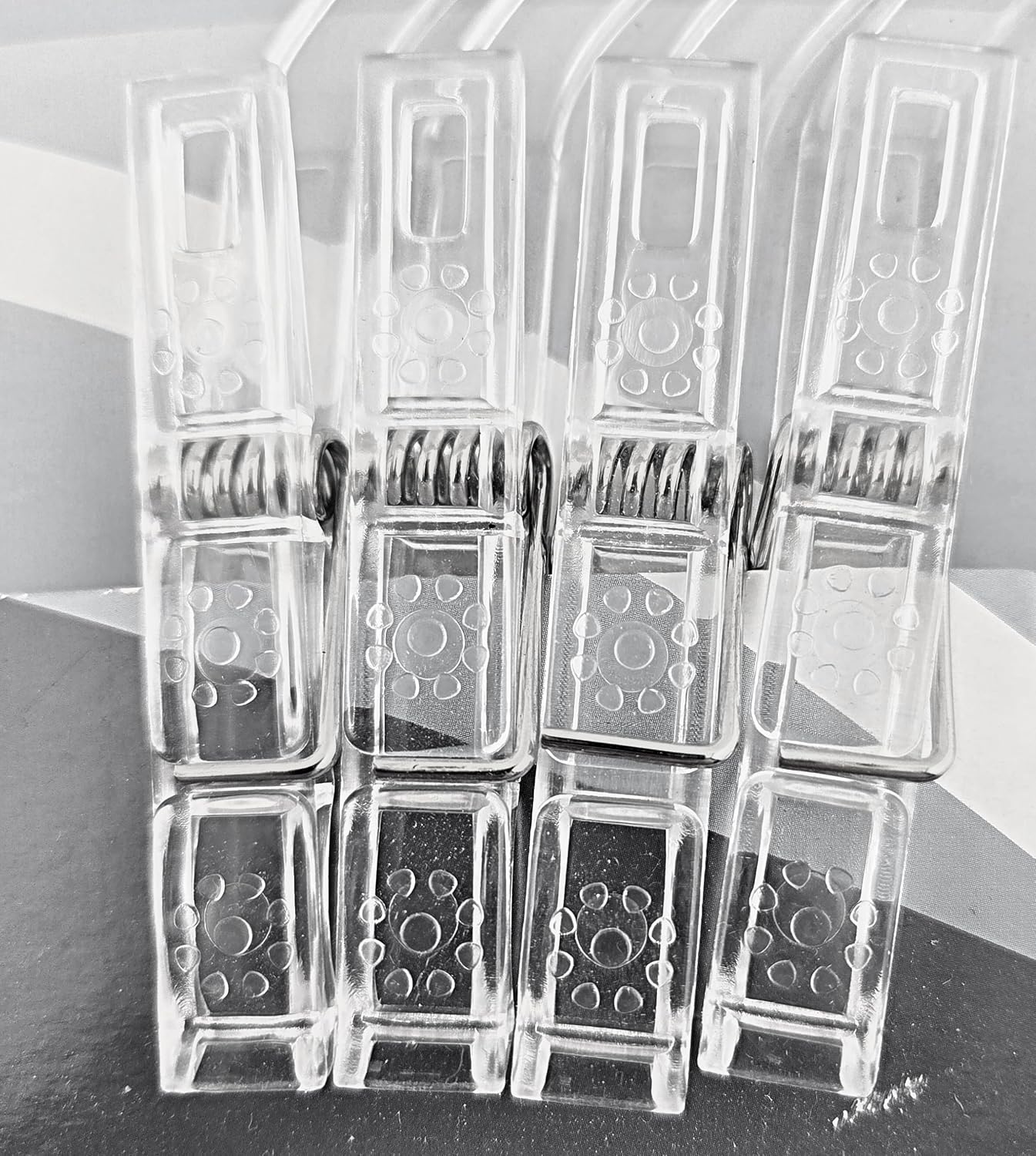 Party Favors Plus Clear Plastic Hanger Clothespins 5.5 Inch 12 Count