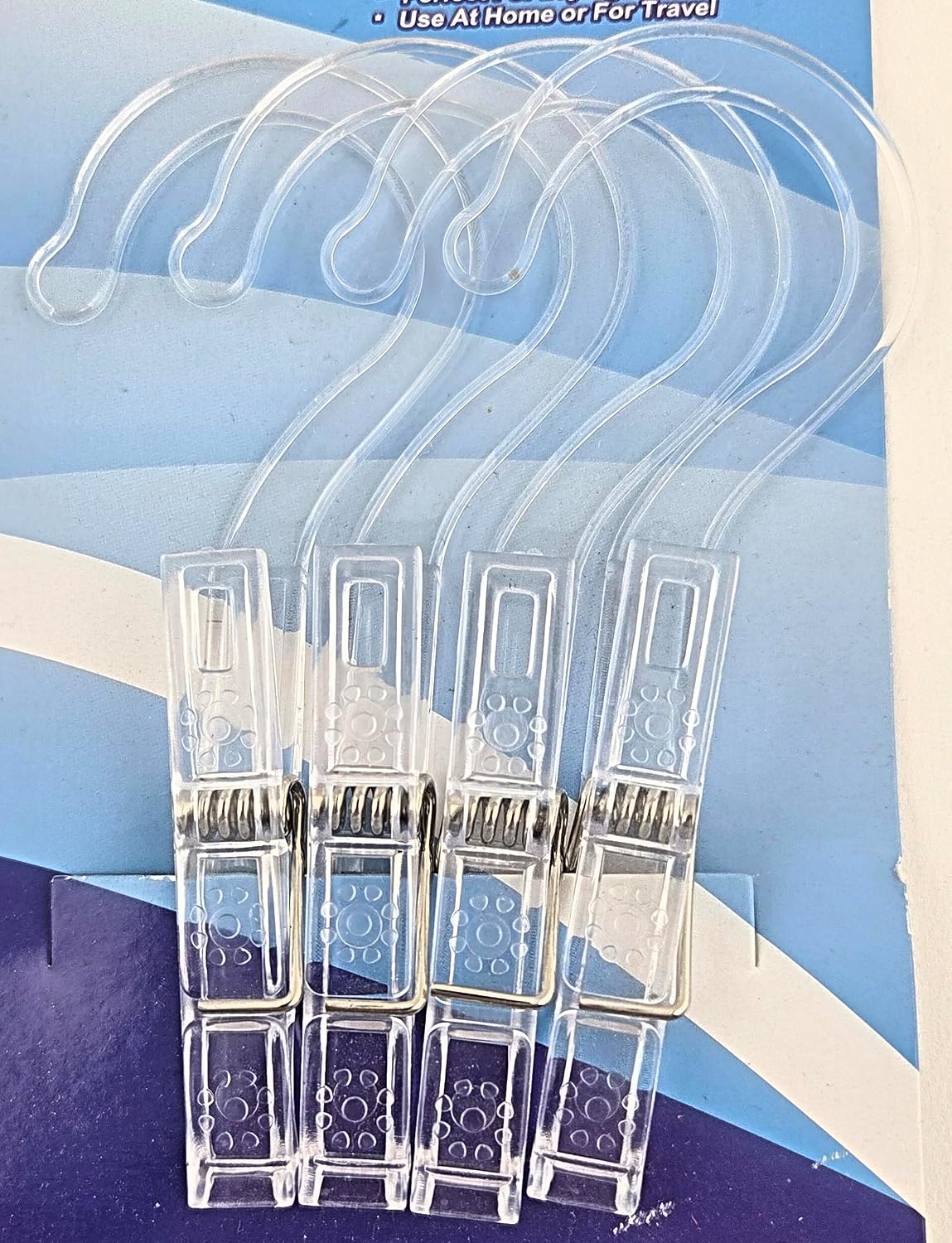 Party Favors Plus Clear Plastic Hanger Clothespins 5.5 Inch 12 Count