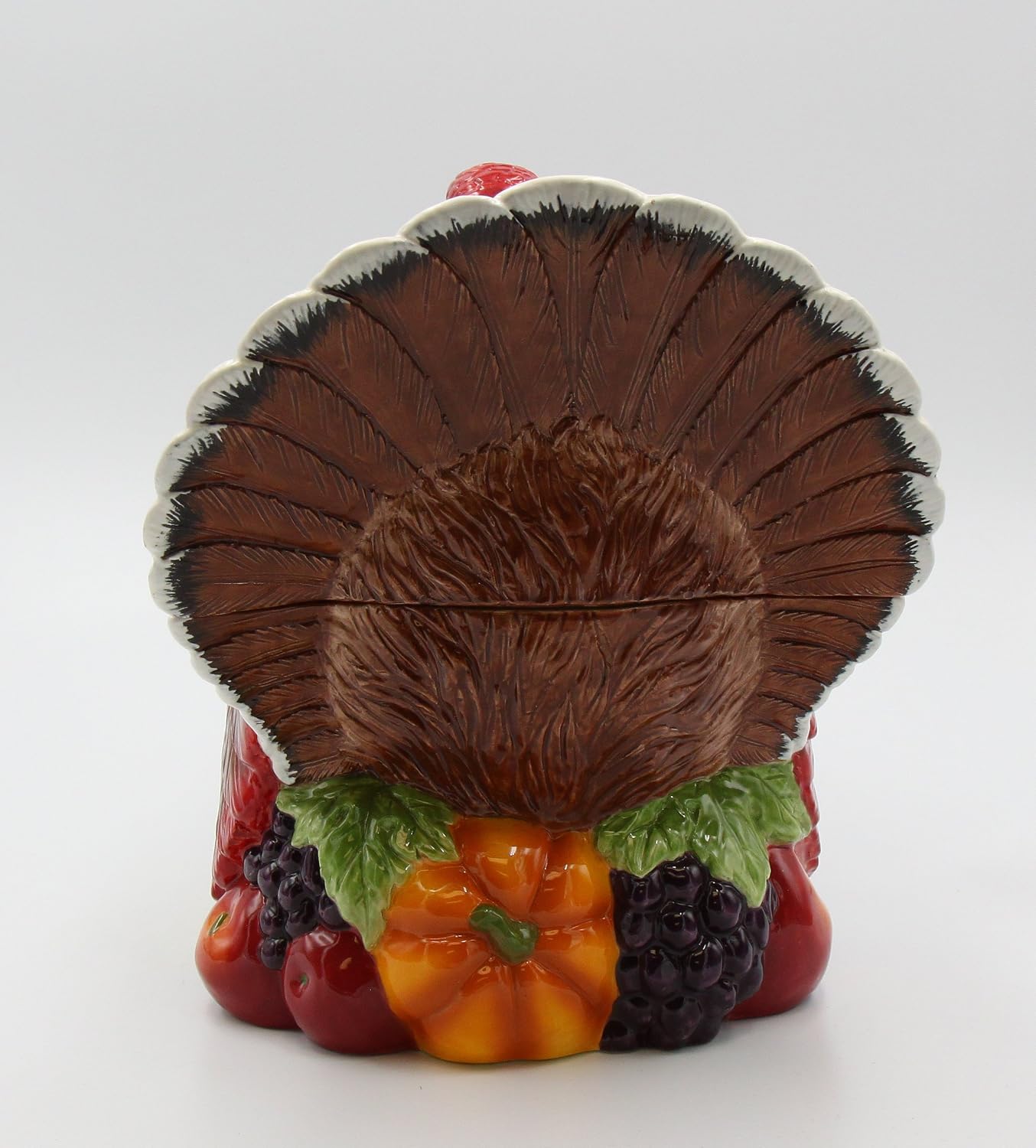 Cosmos Gifts Turkey Design Ceramic Cookie Jar 10-3/8" H