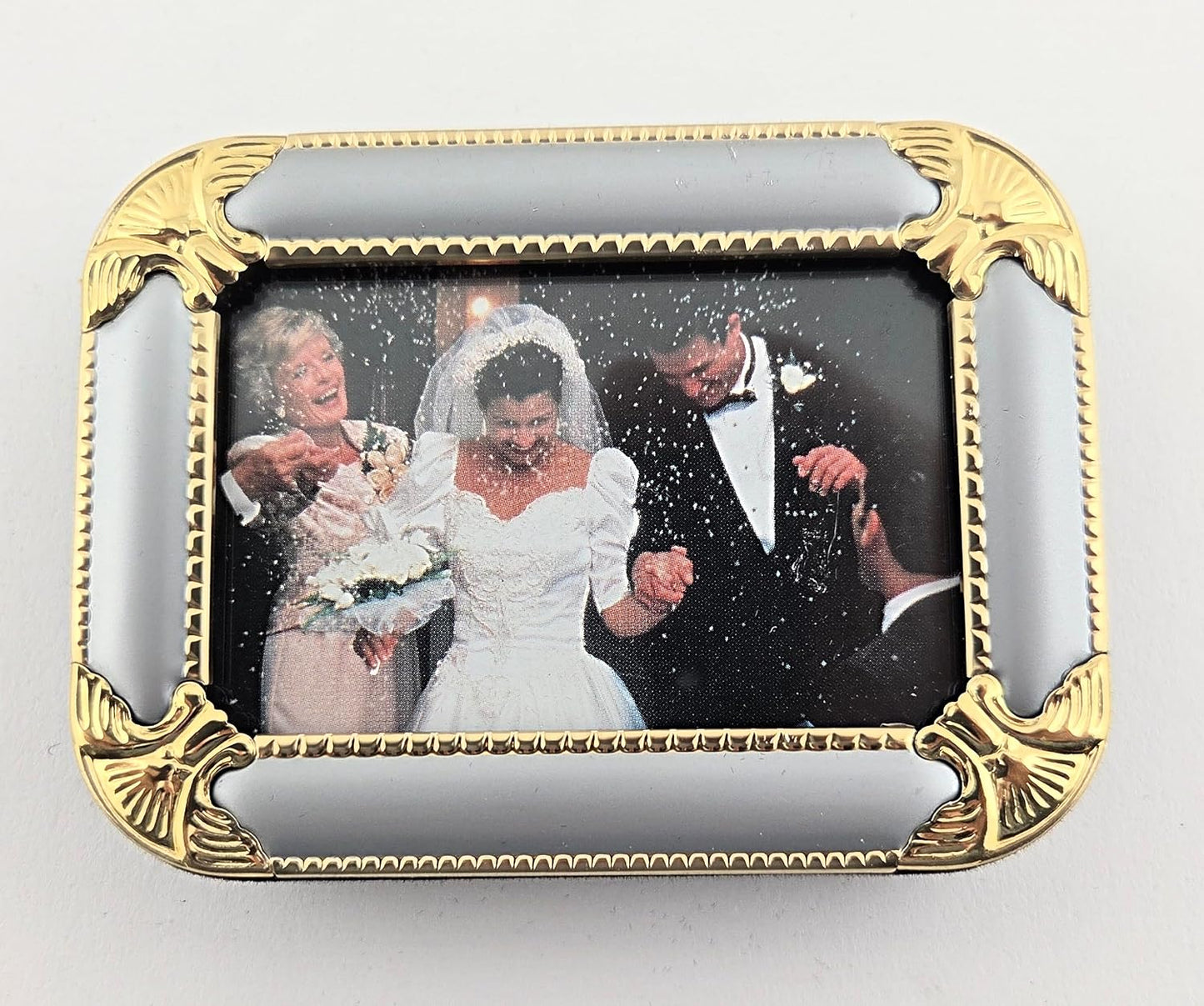 Party Favors Plus Black Velvet Jewelry Box Photo Frame Lid Set 2