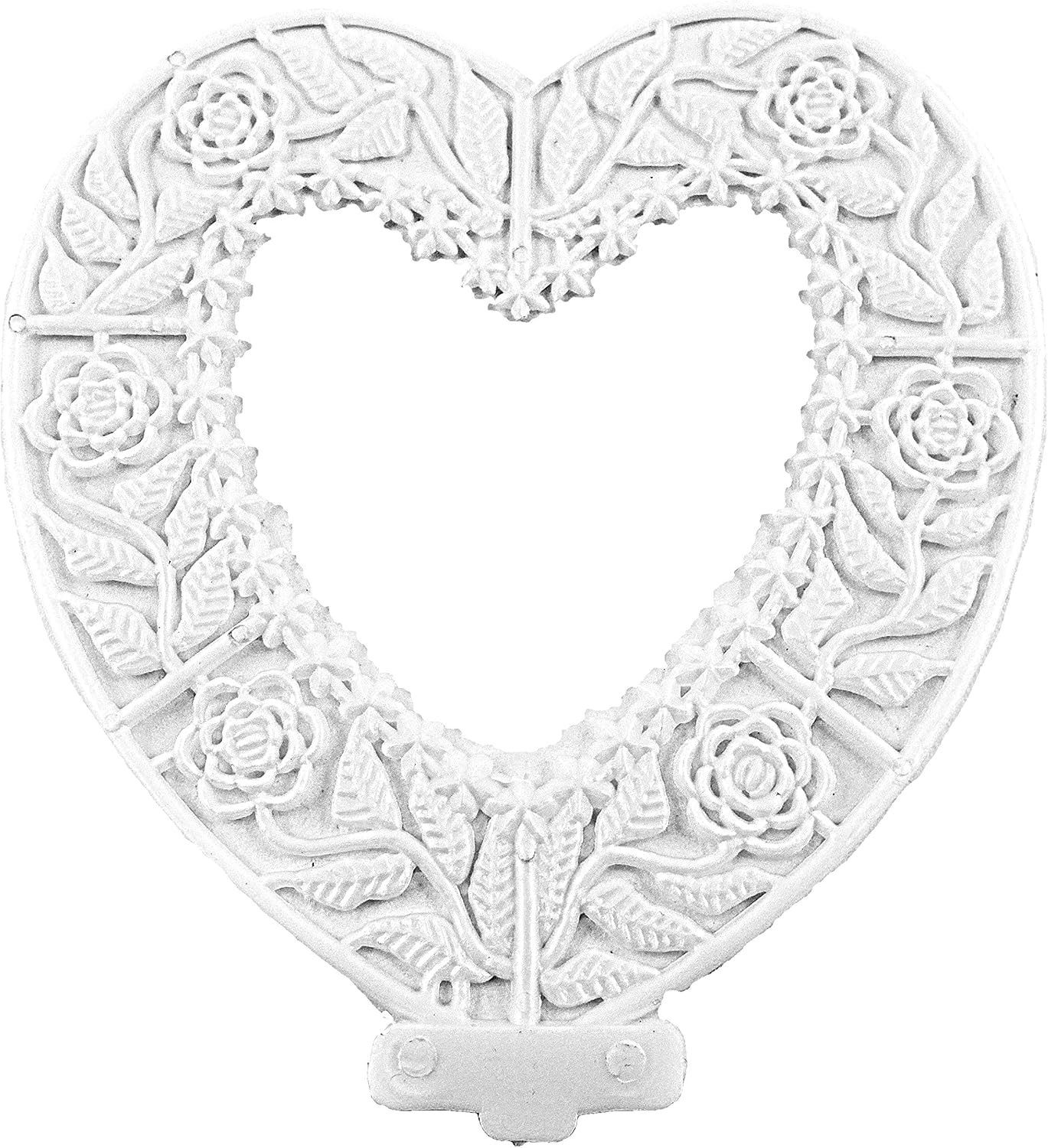 Party Favors Plus White Plastic Cake Top Stand Accessories Heart 4 Pcs