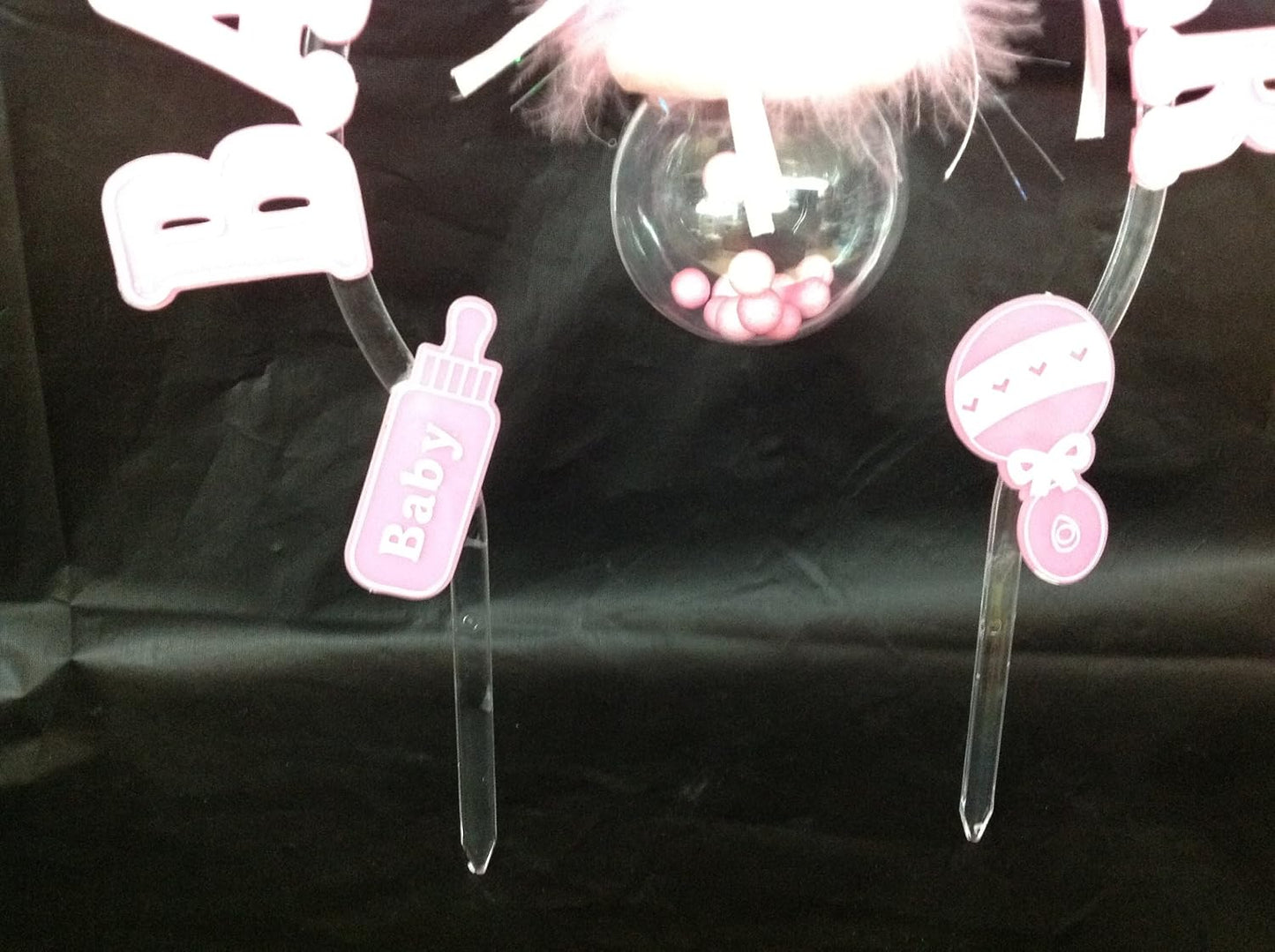 Party Favors Plus Pink Plastic Large Pacifier Baby Shower Cake Topper 9 Inch