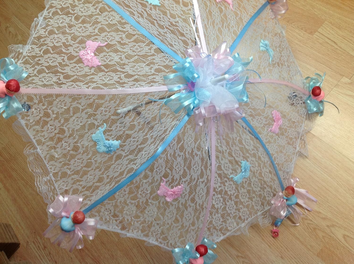 Party Favors Plus White Lace Umbrella Parasol 36 Inches