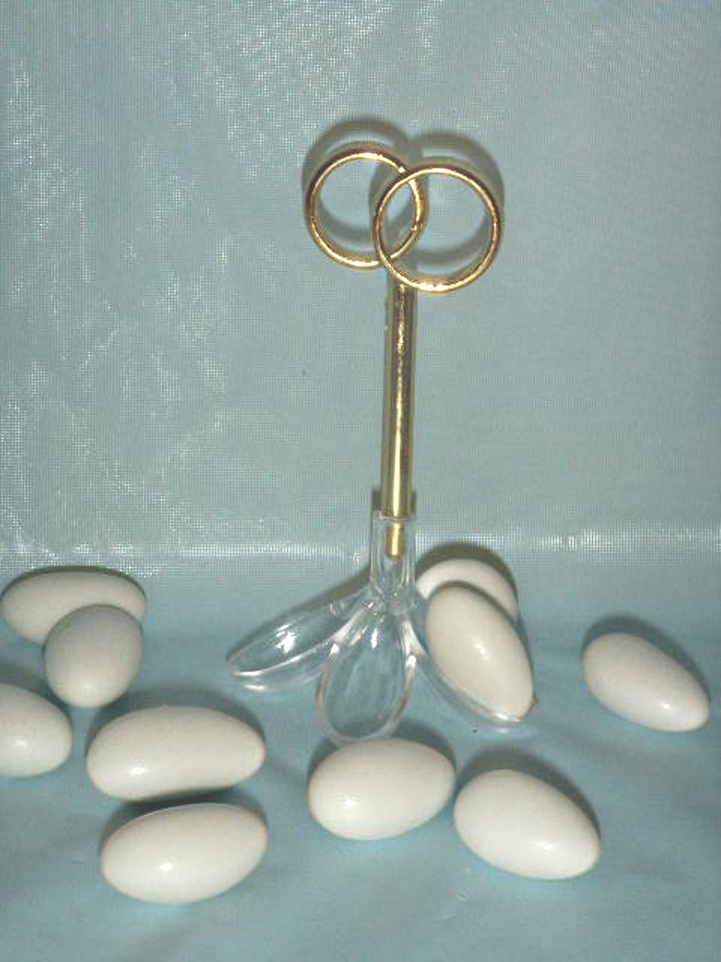 Party Favors Plus 24 Gold Wedding Ring Cupcake Sticks Almond Picks 2.75 Inch