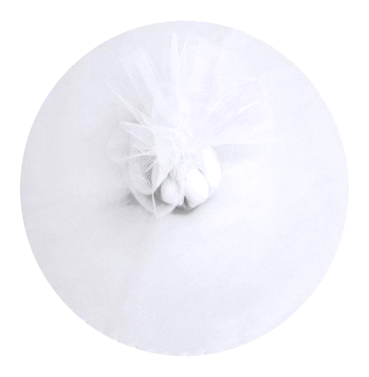 9" Tulle Straight Edge Circles, Lightweight Fabric for Crafts - 50 pcs
