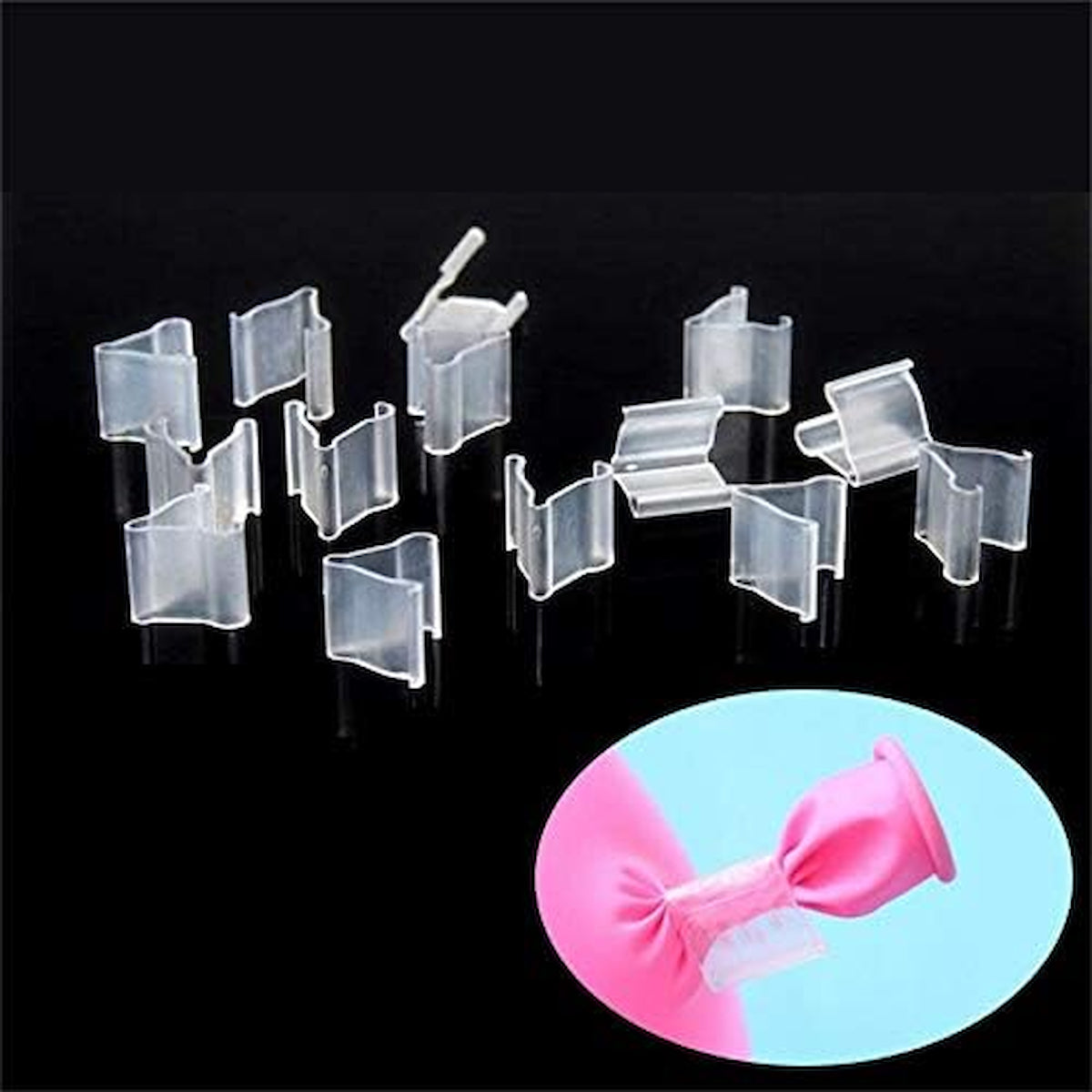 100 Qualex Quickie Clips Small Clips for Balloon Sealing